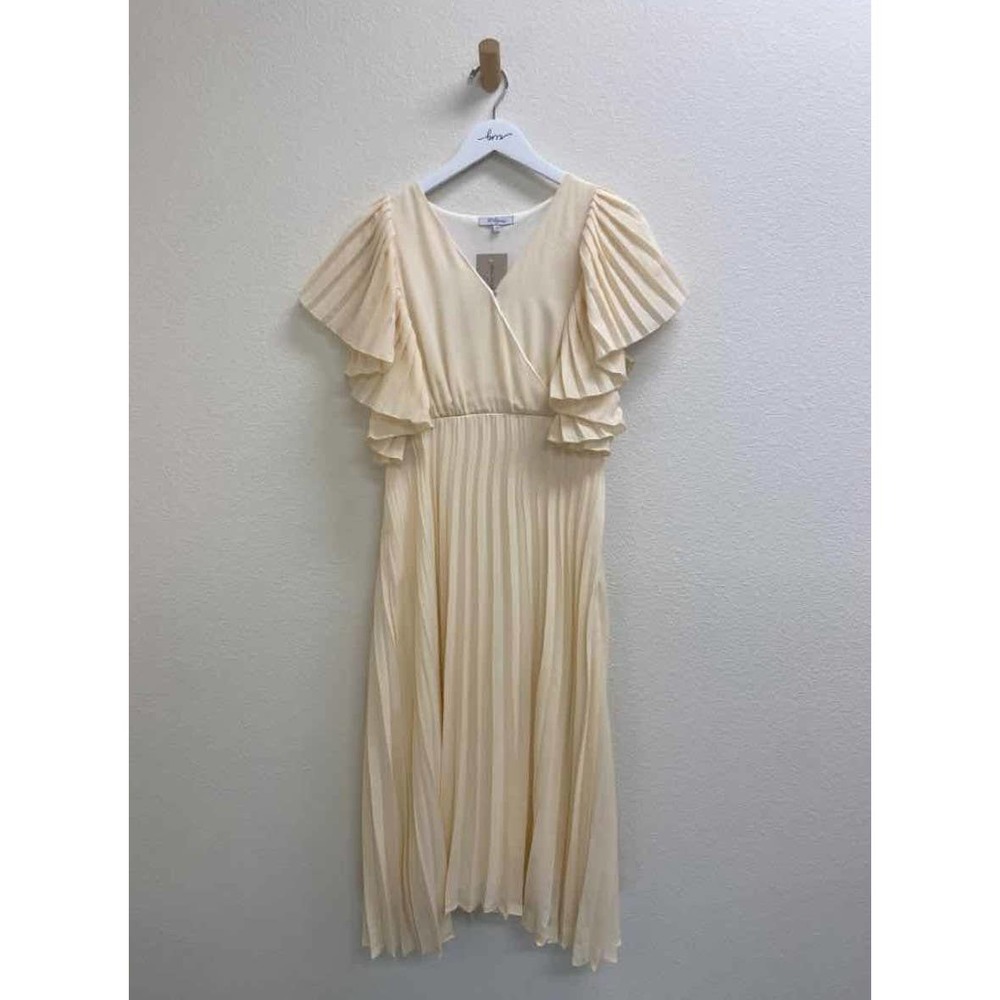 Polygram Formal Dress Cream Size L